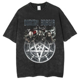 Men T Shirts Printed Washing T-Shirts Trendy Brand American Retro