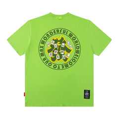 T-shirt homme Printemps/Été Imprimé Lettres Coupe ample Manches courtes pour Hommes et Femmes