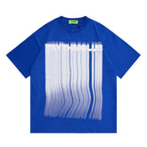 T-shirt imprimé à manches courtes pour homme, style graffiti ample pour homme et femme