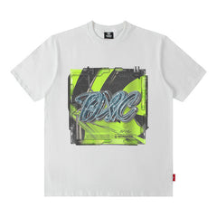T-shirt Homme Imprimé Hip Hop Manches Courtes T-shirt Homme et Femme Tout-Assorti Coton