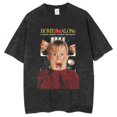 Men T Shirts American Vintage Washing Movie Poster Printing T-Shirt