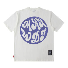 Men T Shirt Hiphop Short-Sleeved T-shirt Men's High Street Retro Street
