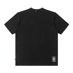 T-shirt homme à manches courtes imprimé portrait, ample et décontracté
