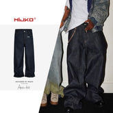 GGGard MIJKO series men's clothing women's multi-size trousers men's and women's same loose neutral scimitar three-dimensional Baggy original cow jeans