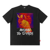 T-shirt Homme et Femme Style Urbain Vintage à Manches Courtes