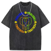 Men T Shirts Short Sleeve T-Shirt Washed Old Punk Loose