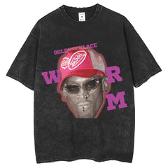 Mens T Shirts Printed T-Shirt Loose Large Size Summer