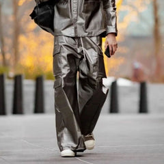 Mens Vintage Pants GethBela cargo pants wide-footed slacks MIJKO