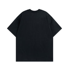 T-shirt homme à manches courtes avec nœud papillon en ruban de couleur contrastée pour couple