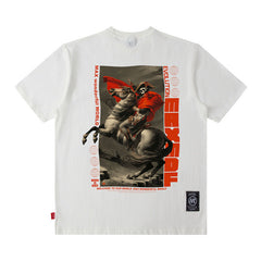 T-shirt Homme Imprimé T-shirt Homme et Femme Personnalité Marque de Mode Manches Courtes Hip Hop
