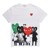 CDG Love Kawaku Short Sleeve Japanese Trendy Brand Campus Couple Short Sleeve T-Shirt