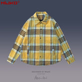 Mens Jacket Long Sleeve Wool Unisex Shirt MIJKO