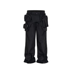 Men's Vintage Pants Men's Women's Straight Wide Feet Waterproof Zipper Casual Pants MIJKO