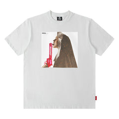 T-shirt homme ample à manches courtes, t-shirt décontracté, imprimé personnalité, coton, col rond