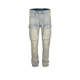 Men's Vintage Pants Washed Trousers Men's and Women's Old Straight Jeans MIJKO