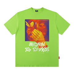 T-shirt Homme et Femme Style Urbain Vintage à Manches Courtes