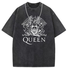 Men T Shirts T-shirt washed do old punk loose