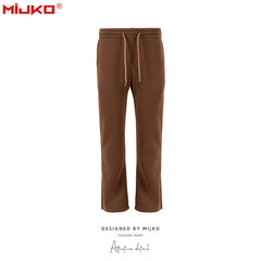 Men's Vintage Pants Zip-up Pants Casual Plush Pants MIJKO