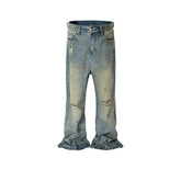 Men's Vintage Pants Men's Clothing Women's Washed Old Trousers Men's and Women's Blue Jeans MIJKO
