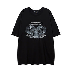 T-shirt Homme Manches Courtes T-shirt Printemps et Été Ample Vintage Homme et Femme