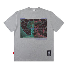 T-shirt Homme T-shirt Homme Manches Courtes Style Américain Hip Hop Ample