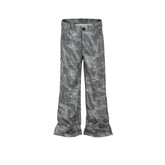 Men's Vintage Pants Slim-fit Grey Casual Pants MIJKO