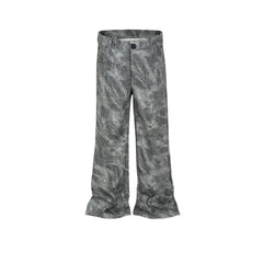 Men's Vintage Pants Slim-fit Grey Casual Pants MIJKO