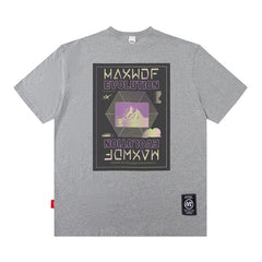 T-shirt Imprimé pour Homme, Manches Courtes, Style Rétro Ins, T-shirt Polyvalent pour Homme