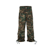 Men's Vintage Pants Men's Women's Camouflage Overalls Leggings Foot Casual Trousers MIJKO