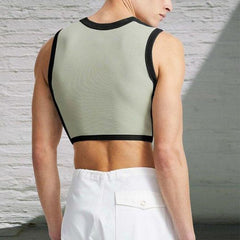 Rave Outfits Mens Vest Sleeveless Base Clothing