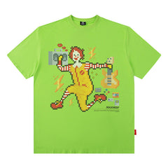 Men T Shirt Printed Short Sleeve Loose Street Fashion Brand Couple T-shirt Men and Women