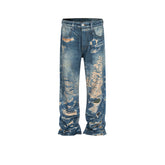 Men's Vintage Pants Men's Jeans Straight Design Men's and Women's Trousers MIJKO