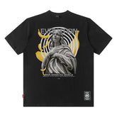 Men T Shirt Angel T-shirt Men's Short Sleeve Trendy Loose Couple Outfit