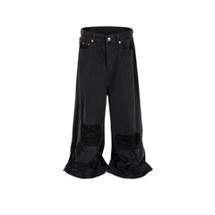 Men's Vintage Pants Trousers Men's and Women's Ripped Jeans MIJKO