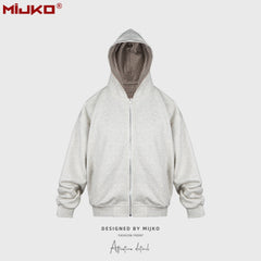 Men Jacket Double-Sided Hooded Jacket MIJKO