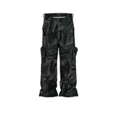 Mens Vintage Pants graffiti camouflage graffiti tooling trousers pants tide MIJKO