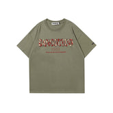 T-shirt homme imprimé camouflage effet vieilli manches courtes marque tendance couple