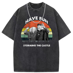 Men T Shirts Short Sleeve T-Shirts Women Washed Old American