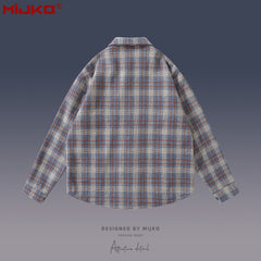 Mens Jacket Unisex Plaid Jacket MIJKO