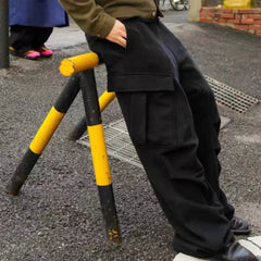 Men Vintage Pants Large Pocket Casual Pants MIJKO