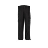 Men Vintage Pants Straight Pants Drawstring Pants Zipper Casual Pants MIJKO