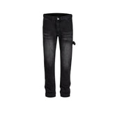 Men's Vintage Pants Men's Women's Urban Washed Old Trousers Jeans Trend MIJKO