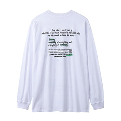 Men Long Sleeve T Shirt Spoof Fun Little Angel Print Casual