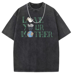 Mens T Shirts Retro Old Cotton Short Sleeve T-Shirts