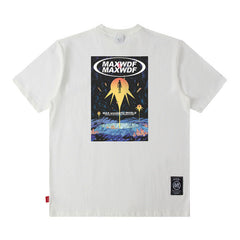 T-shirt Homme Manches Courtes Style Rétro Unisexe Ins