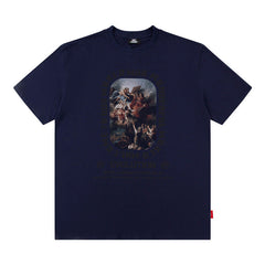 T-shirt homme imprimé à manches courtes, ample pour hommes et femmes