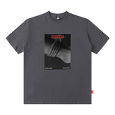 T-shirt Homme Imprimé Manches Courtes Unisexe Américain Rétro Ample