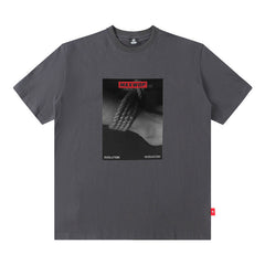 T-shirt Homme Imprimé Manches Courtes Unisexe Américain Rétro Ample