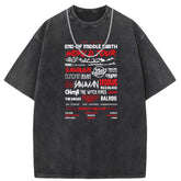 Men T Shirts Crew neck short sleeve T-shirt retro vintage loose casual