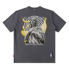T-shirt Homme Ange T-shirt Homme Manches Courtes Tendance Ample Tenue Couple